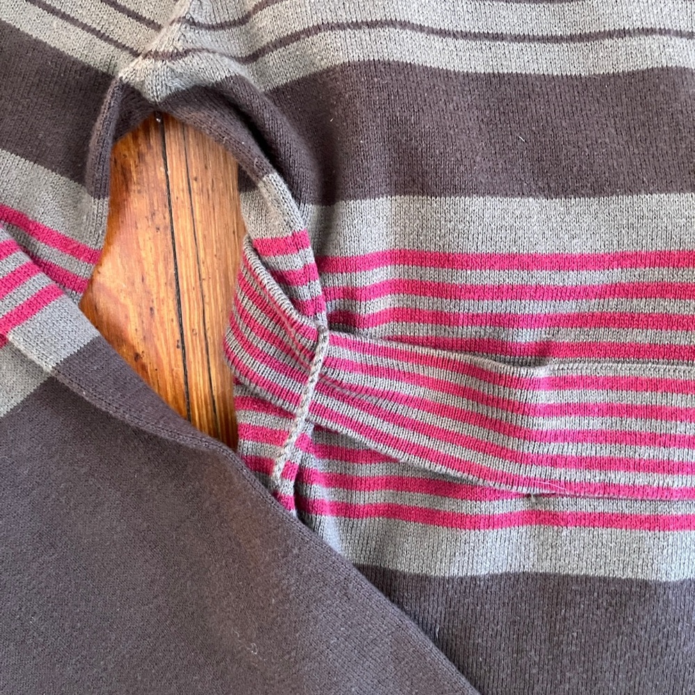PrAna Sydney Sweater Dress Black Grey & Pink Size Small - Picture 6 of 9